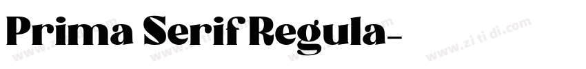 Prima Serif Regula字体转换